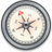 iPhone Compass Silver 2 Icon 48x48 png